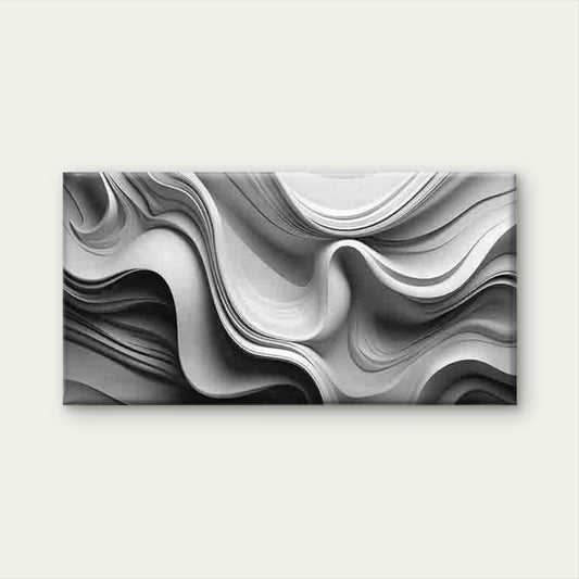 Abstract Black White Gray Beige Wall Art Canvas Office Home Room Framed 120x60cm - Bella Home Decor