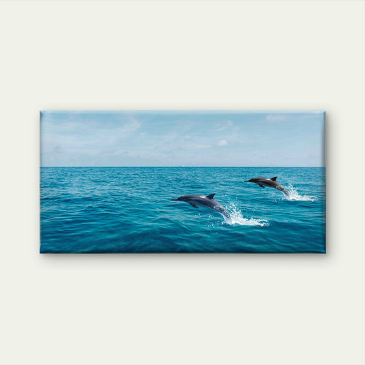 Playful Symphony Of Wildlife Wall Art Canvas Office Home Room Framed 120x60cm