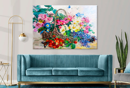 Colorful Still Life with Flowers Wall Art Decor 100% Australian Made - Bella Home Decor