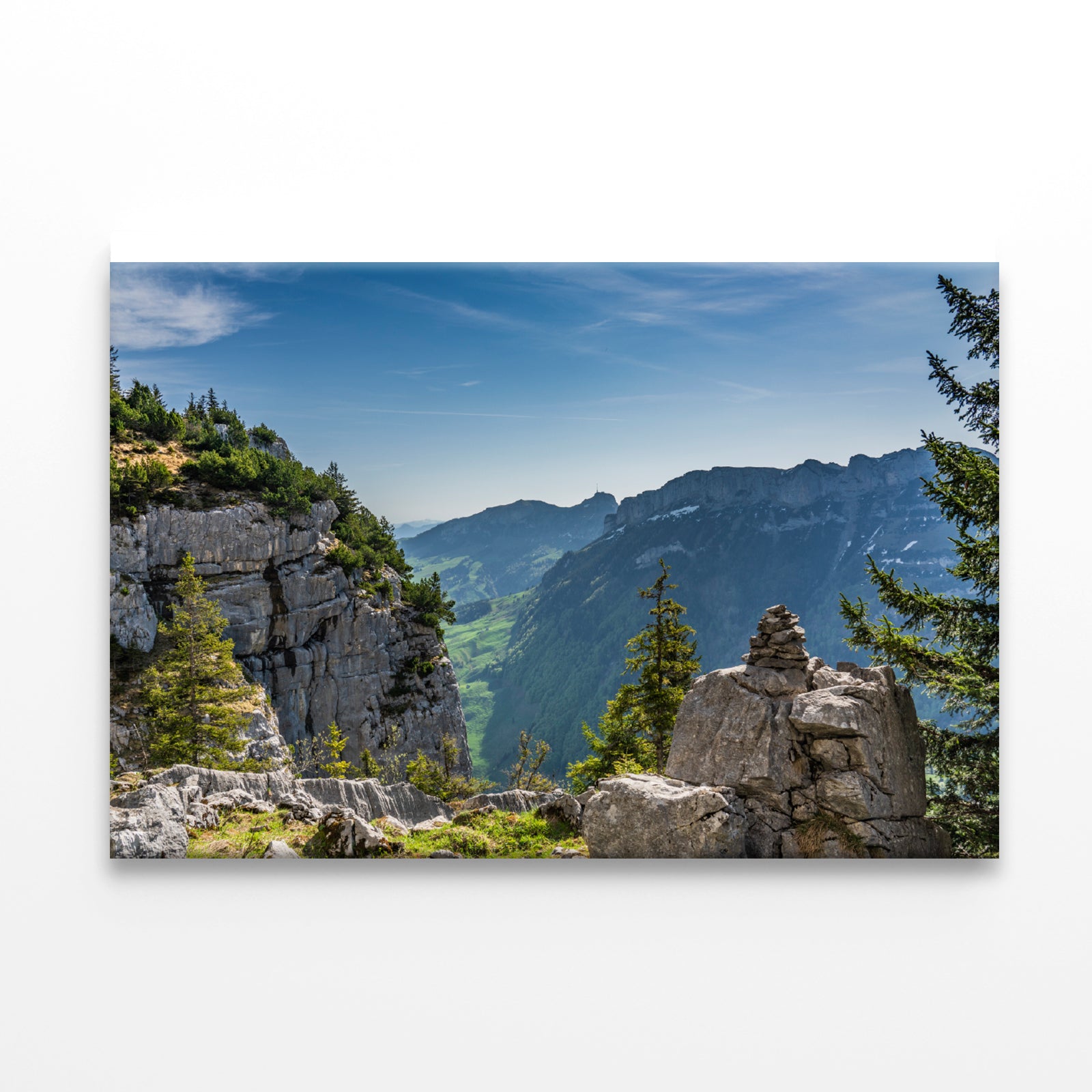Swiss Alps Mountain Range with Sky Print 100% Australian Made - Bella Home Decor