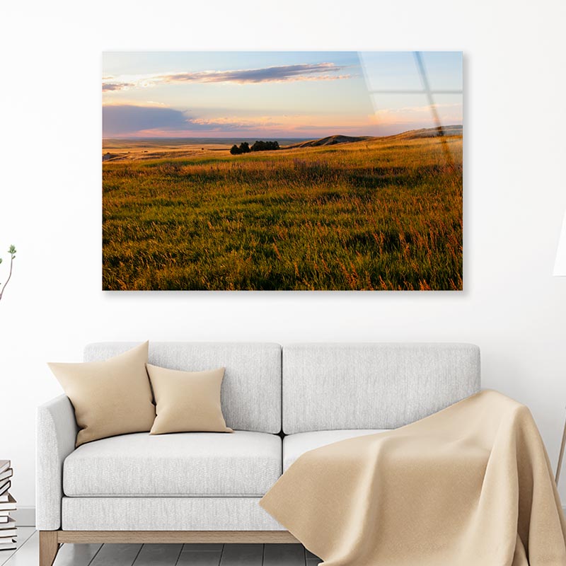 Sunset in South Dakota Acrylic Glass Print Tempered Glass Wall Art 100% Made in Australia Ready to Hang