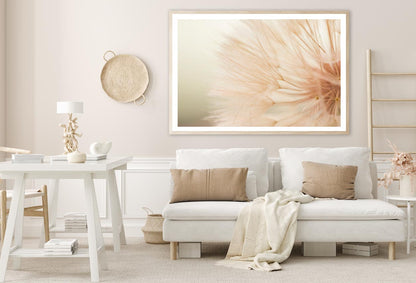 Close Up of a Dandelion with A Blurry Home Decor Premium Quality Poster Print Choose Your Sizes