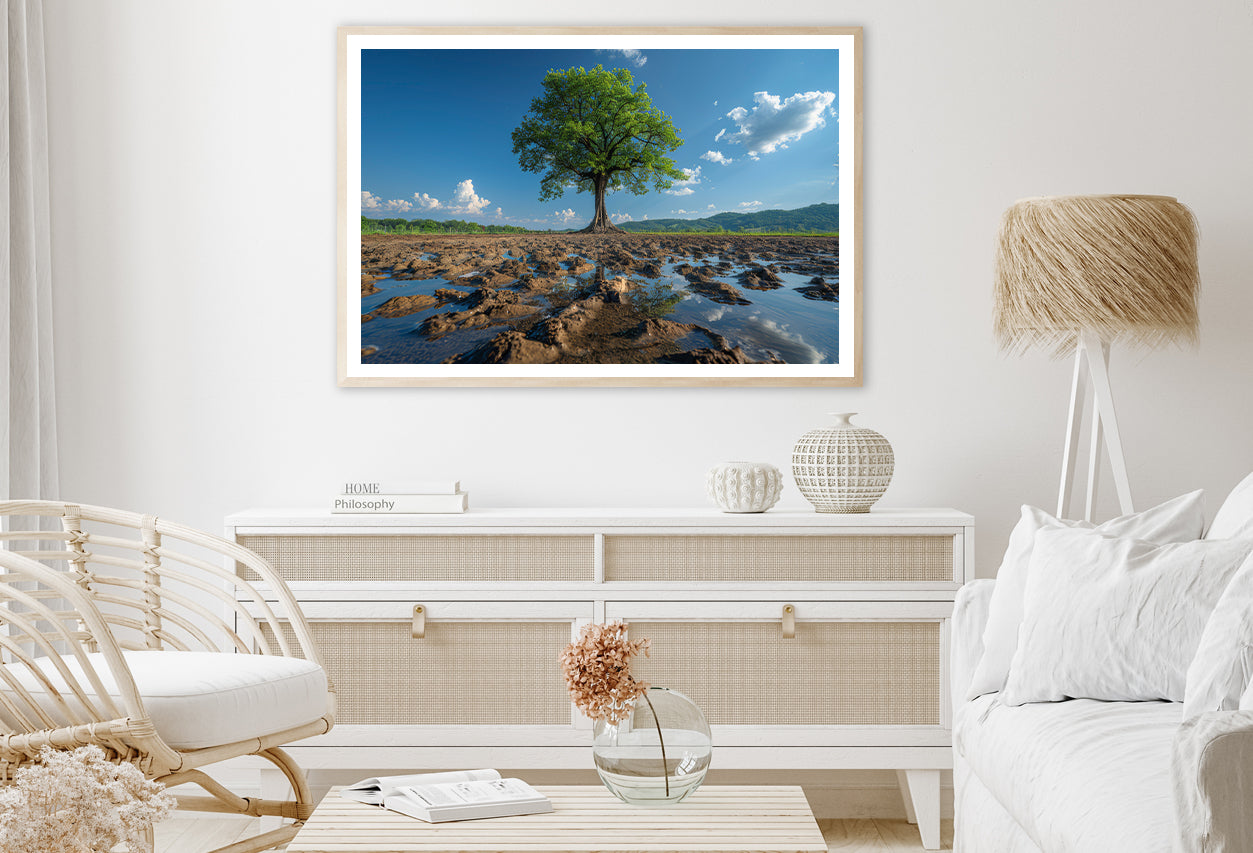 A Tree Is Standing In a Field Home Decor Premium Quality Poster Print Choose Your Sizes - Bella Home Decor