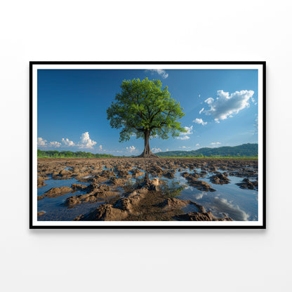 A Tree Is Standing In a Field Home Decor Premium Quality Poster Print Choose Your Sizes - Bella Home Decor