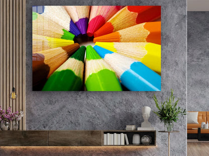 Colored Pencils View UV Direct Aluminum Print Australian Made Quality