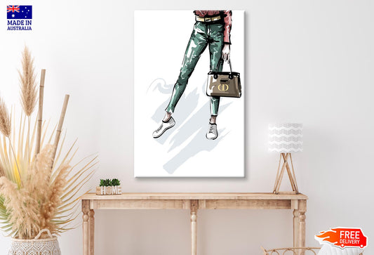 Stylish Sneakers Luxury Handbag Wall Art Limited Edition High Quality Print