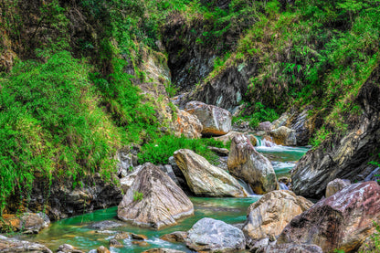 River Canyon in Taroko National Park Hualien Taiwan Home Decor Premium Quality Poster Print Choose Your Sizes