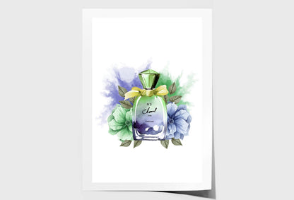 Light Green Perfume Wall Art Limited Edition High Quality Print Unframed Roll Canvas None