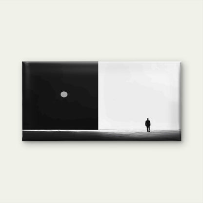Person In A Dark Room Wall Art Canvas Office Home Room Framed 120x60cm - Bella Home Decor