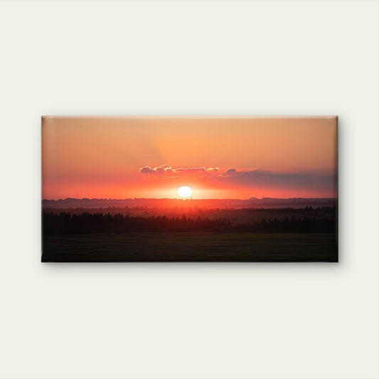 Decoration Sunset Artwork Wall Art Canvas Office Home Room Framed 120x60cm