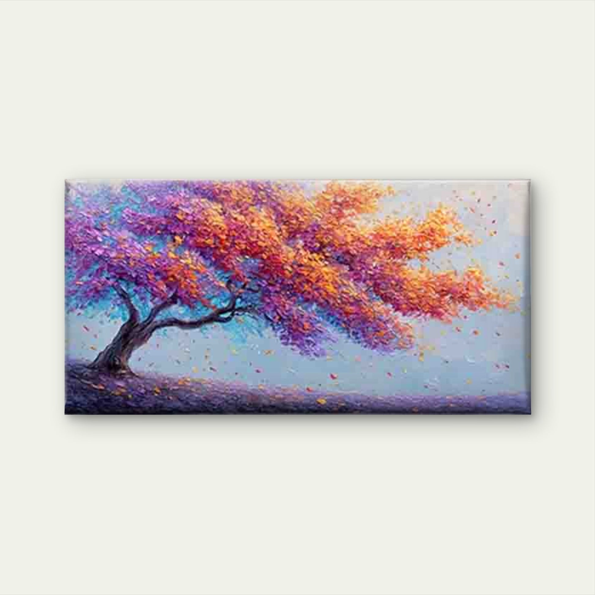 Colorful Autumn Breeze Wall Art Canvas Office Home Room Framed 120x60cm - Bella Home Decor