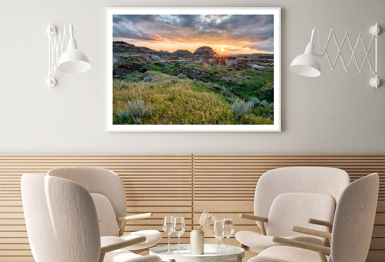 Dinosaur Provincial Park in the Alberta Badlands Home Decor Premium Quality Poster Print Choose Your Sizes