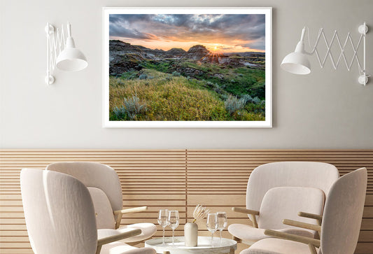 Dinosaur Provincial Park in the Alberta Badlands Home Decor Premium Quality Poster Print Choose Your Sizes