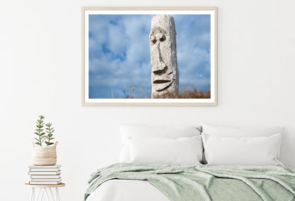 Driftwood Totem on Dunes at Ohope, Bay Off Plenty, New Zealand Home Decor Premium Quality Poster Print Choose Your Sizes - Bella Home Decor