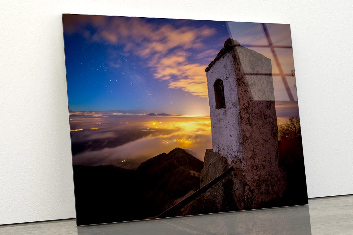 Sunset View of Bellmunt Viewpoint Spain Acrylic Glass Print Tempered Glass Wall Art 100% Made in Australia Ready to Hang