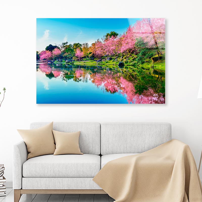 Spring in the Park Acrylic Glass Print Tempered Glass Wall Art 100% Made in Australia Ready to Hang