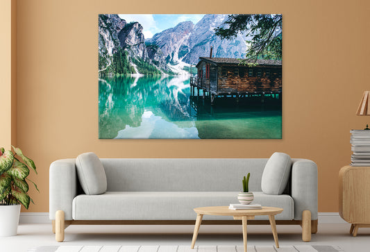 Lago di Braies in Dolomites   Wall Art Decor 100% Australian Made