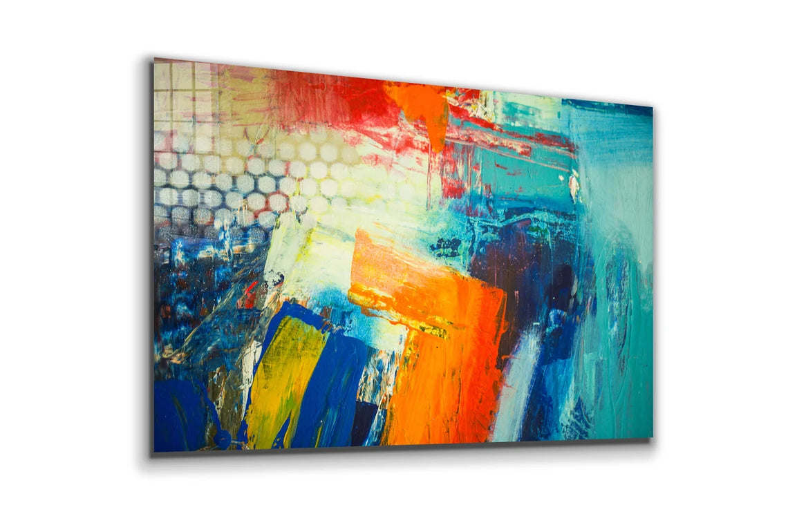 Colorful Abstract UV Direct Aluminum Print Australian Made Quality