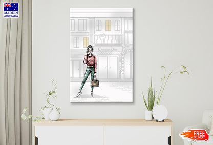 Modern Girl Luxury Fashion Store Wall Art Limited Edition High Quality Print