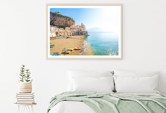 Raft In the Beach of Amalfi Coast Home Decor Premium Quality Poster Print Choose Your Sizes - Bella Home Decor