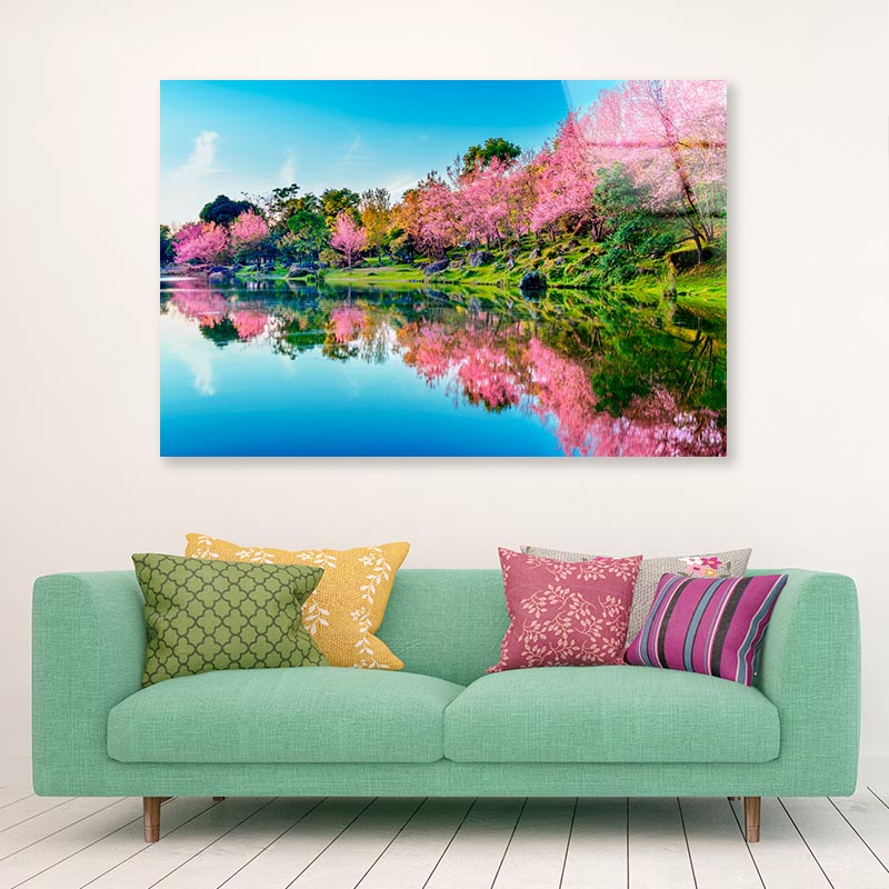 Spring in the Park Acrylic Glass Print Tempered Glass Wall Art 100% Made in Australia Ready to Hang