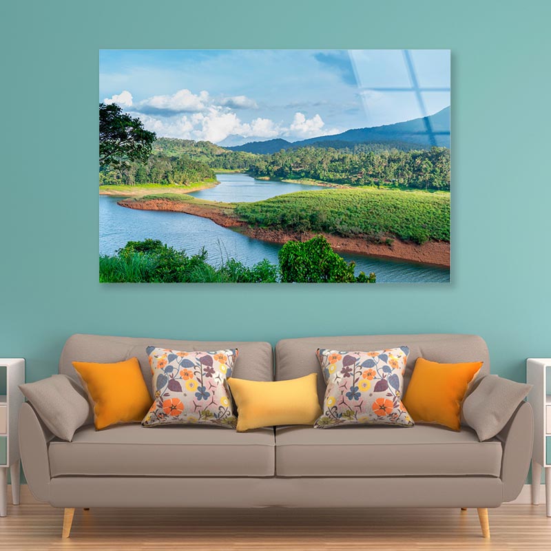 Banasura Sagar Dam Wayanad Kerala India Acrylic Glass Print Tempered Glass Wall Art 100% Made in Australia Ready to Hang