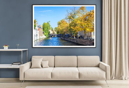 Water Of Canal In Town Of Bruges Home Decor Premium Quality Poster Print Choose Your Sizes