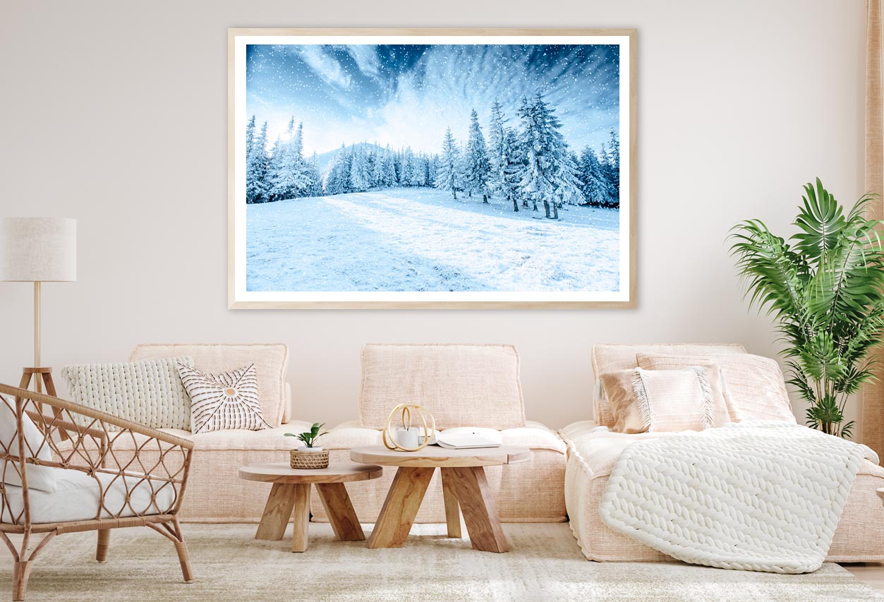 Winter Tree In Snow Home Decor Premium Quality Poster Print Choose Your Sizes