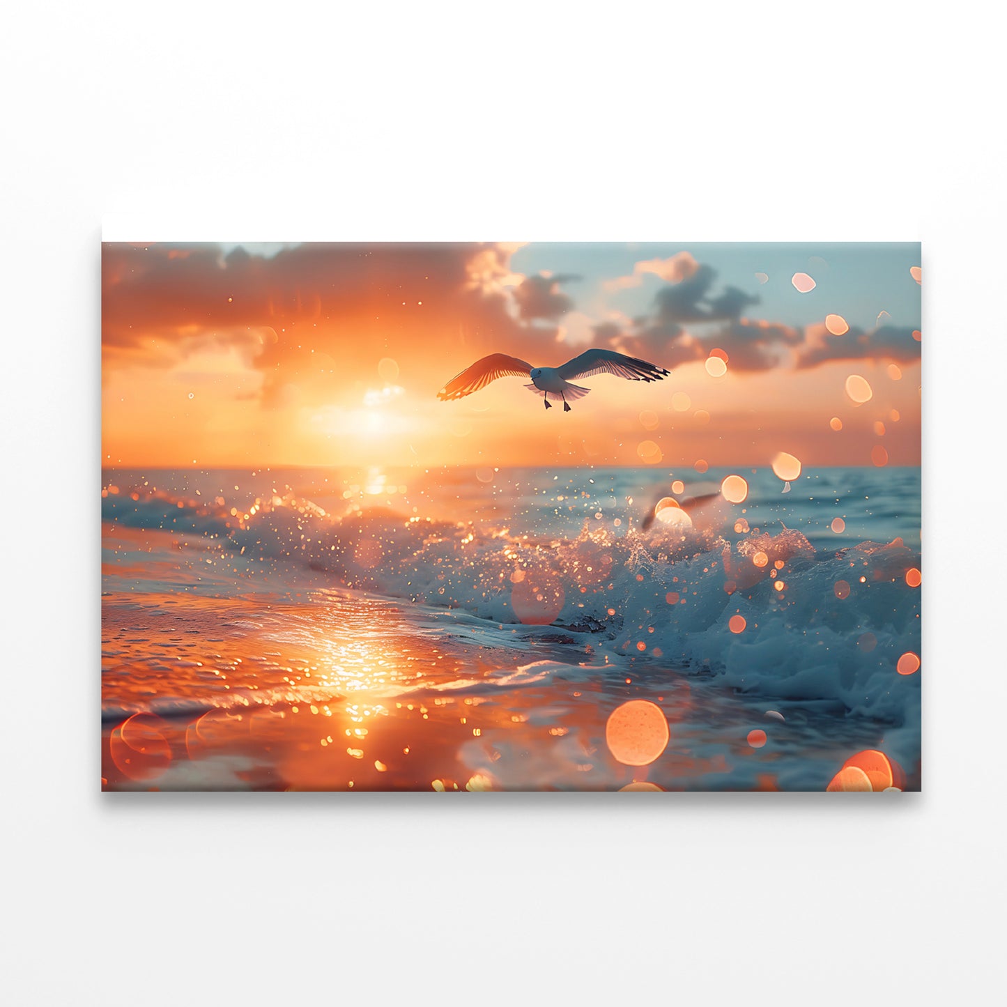 Bird Flying Over a Beach Print 100% Australian Made - Bella Home Decor
