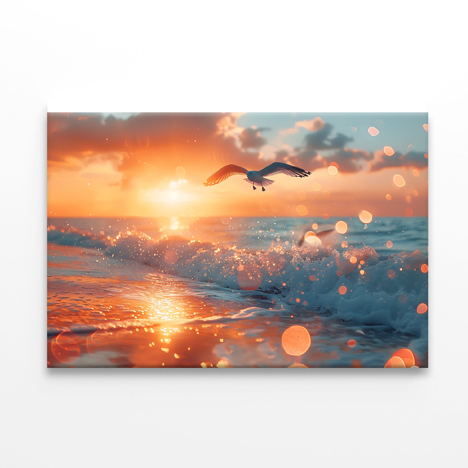 Bird Flying Over a Beach Print 100% Australian Made - Bella Home Decor