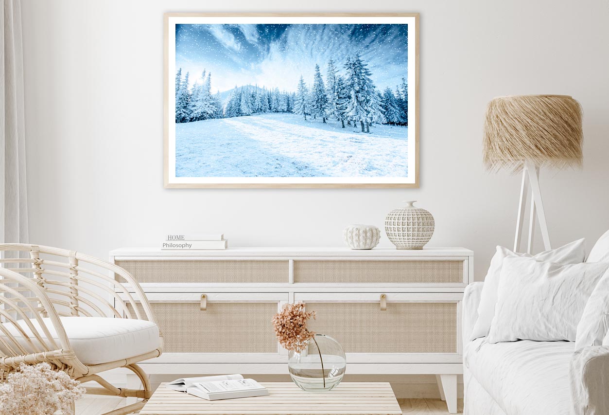 Winter Tree In Snow Home Decor Premium Quality Poster Print Choose Your Sizes