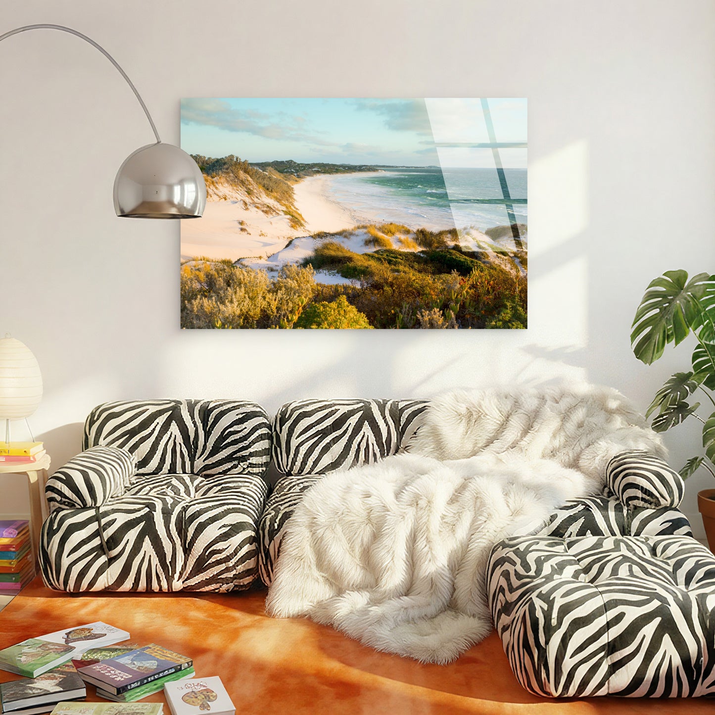 KCoastal Beach Sand Dune Turquoise Sea Acrylic Glass Printing Wall Art Australian Made Quality