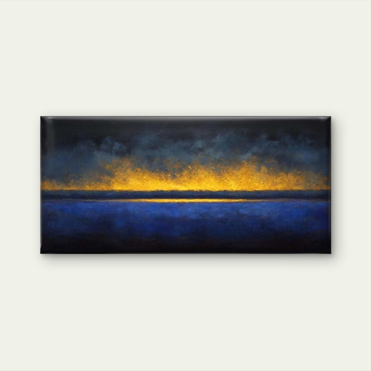 Abstract Color Field Wall Art Canvas Office Home Room Framed 120x60cm - Bella Home Decor