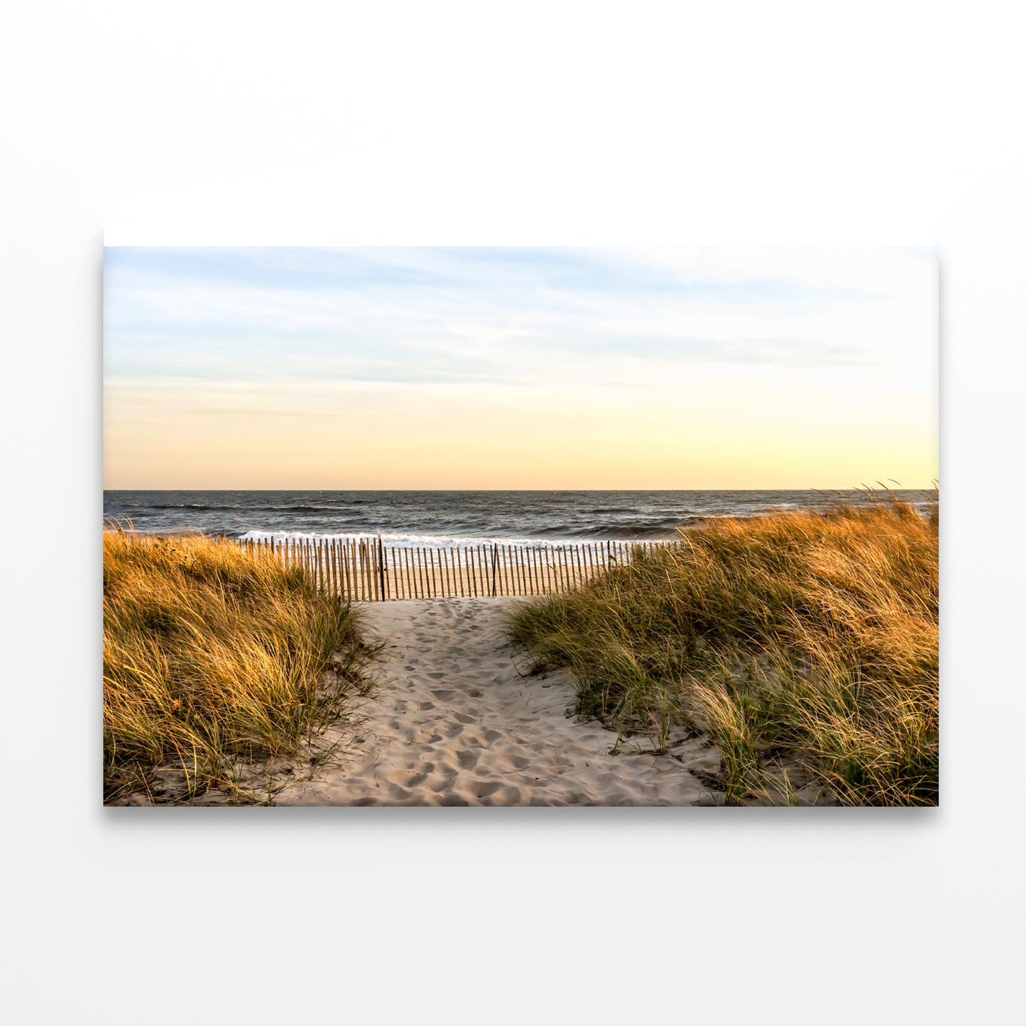 Shore of Hampton Beach New York Print 100% Australian Made - Bella Home Decor
