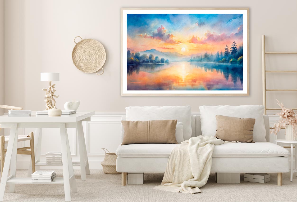 Small Island with Bare Trees Home Decor Premium Quality Poster Print Choose Your Sizes - Bella Home Decor