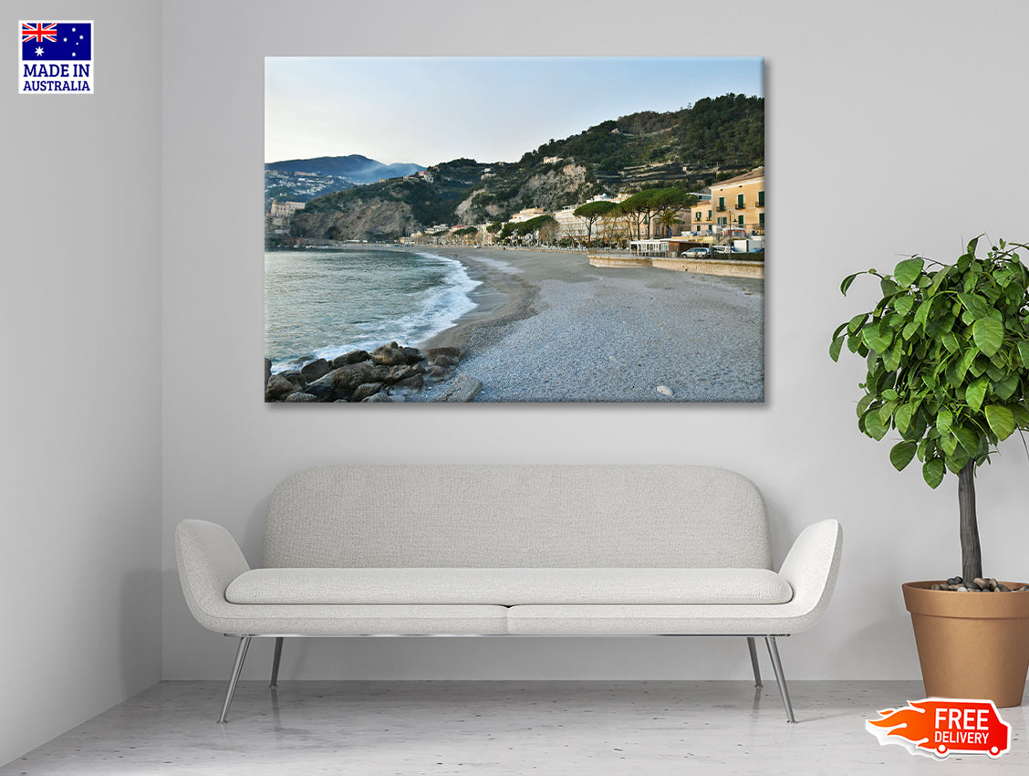 Green Mountains of Amalfi Coast Print 100% Australian Made - Bella Home Decor