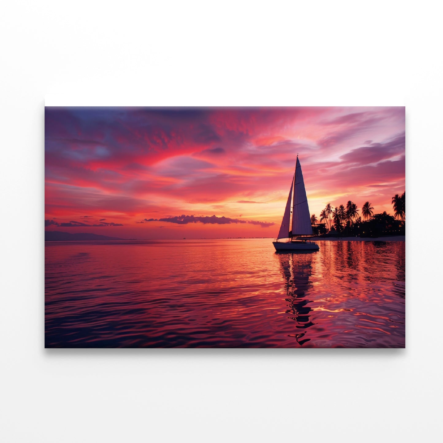 Sailboat on the Water & Sunrise Print 100% Australian Made - Bella Home Decor