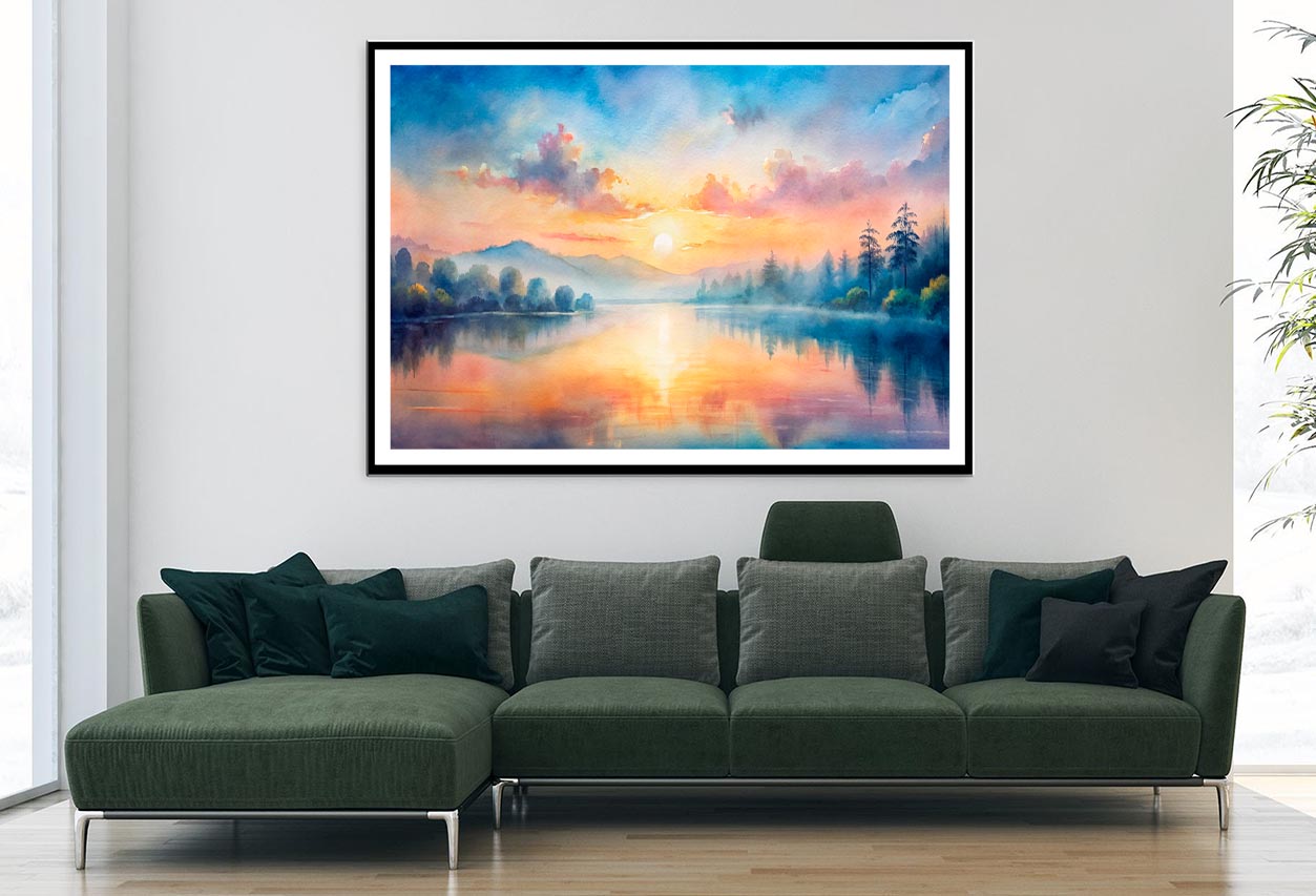 Small Island with Bare Trees Home Decor Premium Quality Poster Print Choose Your Sizes - Bella Home Decor