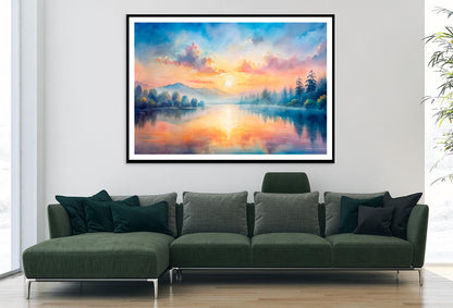 Small Island with Bare Trees Home Decor Premium Quality Poster Print Choose Your Sizes - Bella Home Decor