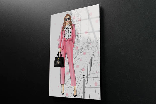 Stylish Boss Lady 3D Design Acrylic Glass Print Tempered Glass Wall Art 100% Made in Australia Ready to Hang