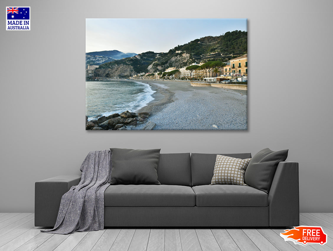 Green Mountains of Amalfi Coast Print 100% Australian Made - Bella Home Decor