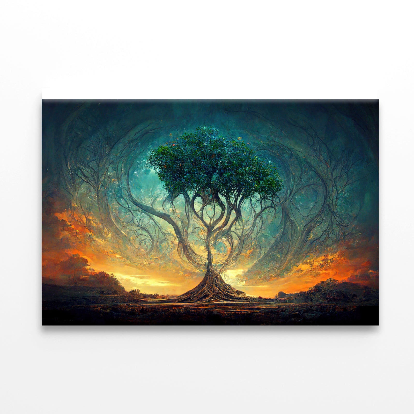 Life of Tree with Colorful Sky Print 100% Australian Made - Bella Home Decor