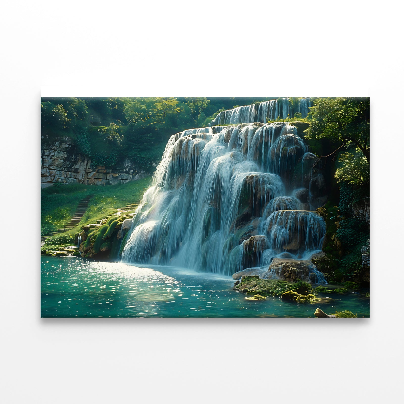 Waterfall in Plitvice National Park View Print 100% Australian Made - Bella Home Decor