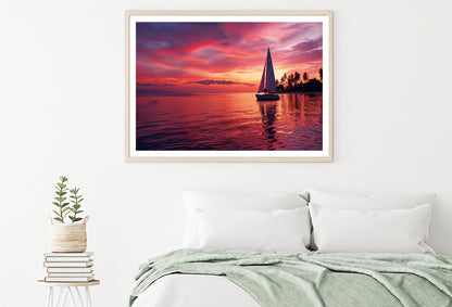 Sailboat on the Water & Sunrise Home Decor Premium Quality Poster Print Choose Your Sizes - Bella Home Decor
