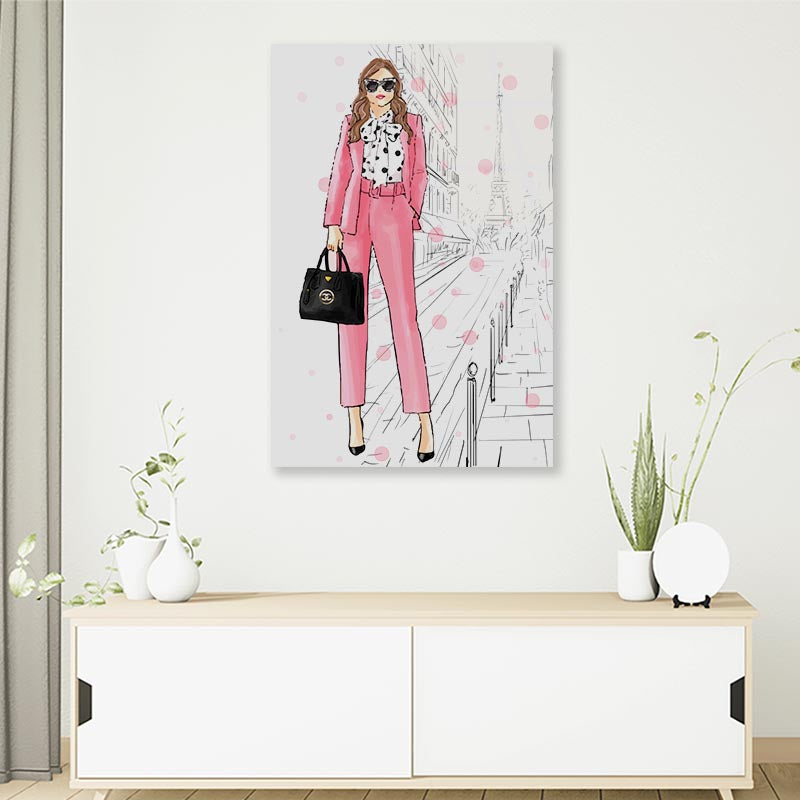 Stylish Boss Lady 3D Design Acrylic Glass Print Tempered Glass Wall Art 100% Made in Australia Ready to Hang