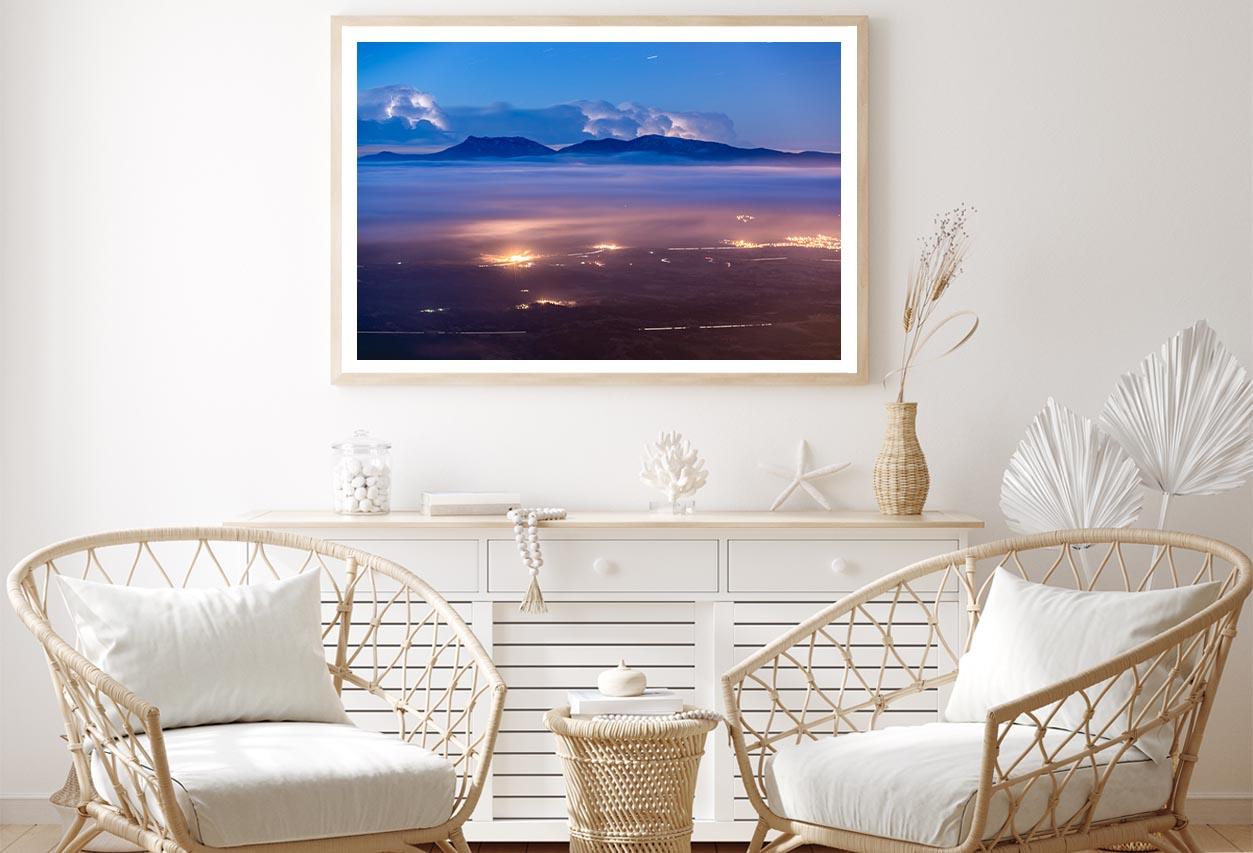 Sunrise with Fog from Bellmunt Catalunya Home Decor Premium Quality Poster Print Choose Your Sizes