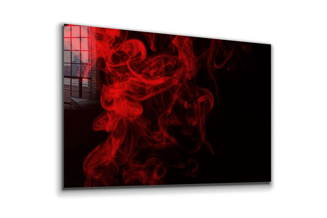 Red Cloud Abstract UV Direct Aluminum Print Australian Made Quality