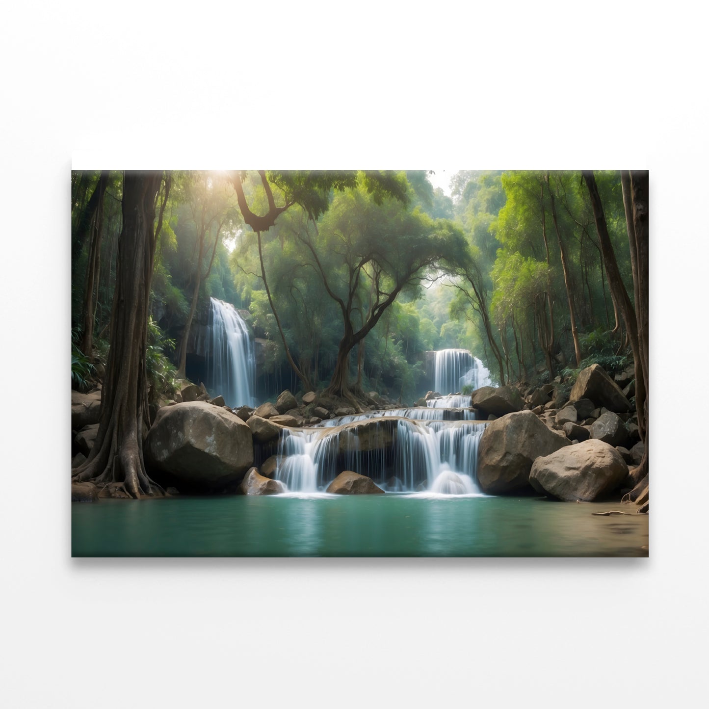 Waterfall in a Forest Print 100% Australian Made - Bella Home Decor