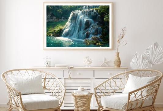 Waterfall in Plitvice National Park View Home Decor Premium Quality Poster Print Choose Your Sizes