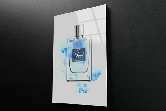 Blue Shade Perfume 3D Design Acrylic Glass Print Tempered Glass Wall Art 100% Made in Australia Ready to Hang